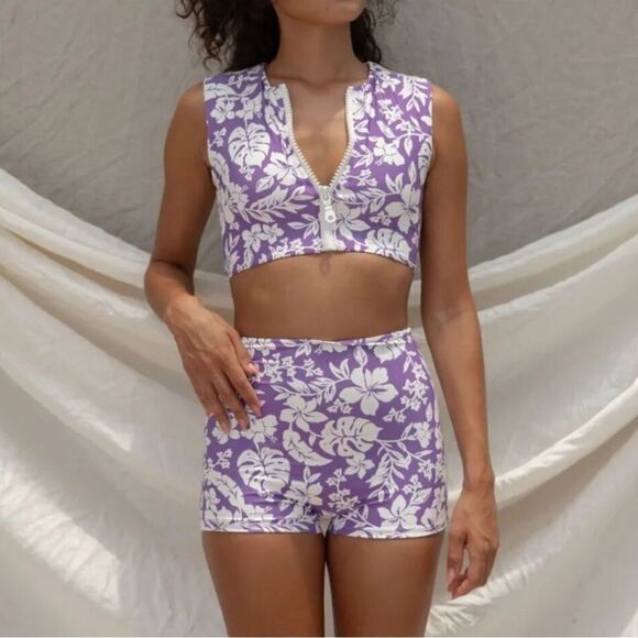 NWT REVOLVE x Stone Fox Swim Rio Bottom in Aloe Lines Size XS - Picture 6 of 6